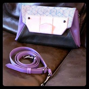 Min&mon reversible clutch, shoulder bag